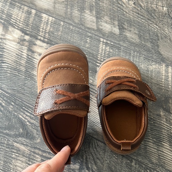 Stride Rite boy shoes Hampton size 5 baby boy brown color gently used - Picture 5 of 8